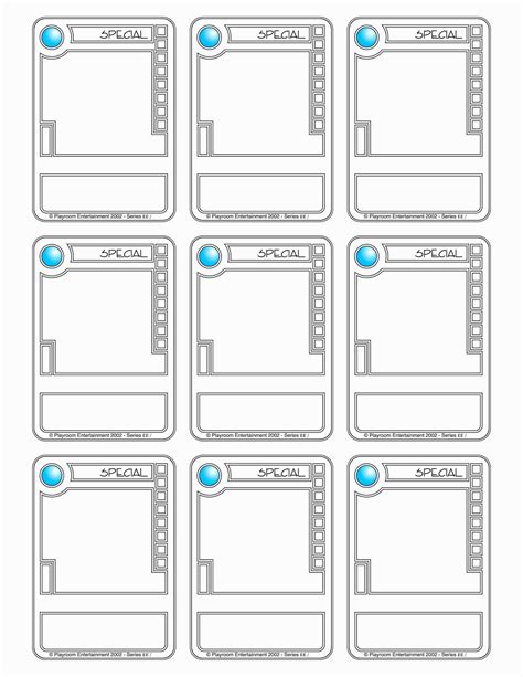 Trading Card Templates in Word .